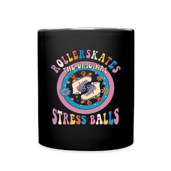 Rollerskater Party The Original Stress Balls Gift - Tasse einfarbig - Schwarz - Vorne