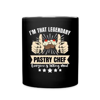 Legendärer Konditor - Tasse einfarbig - Schwarz - Vorne