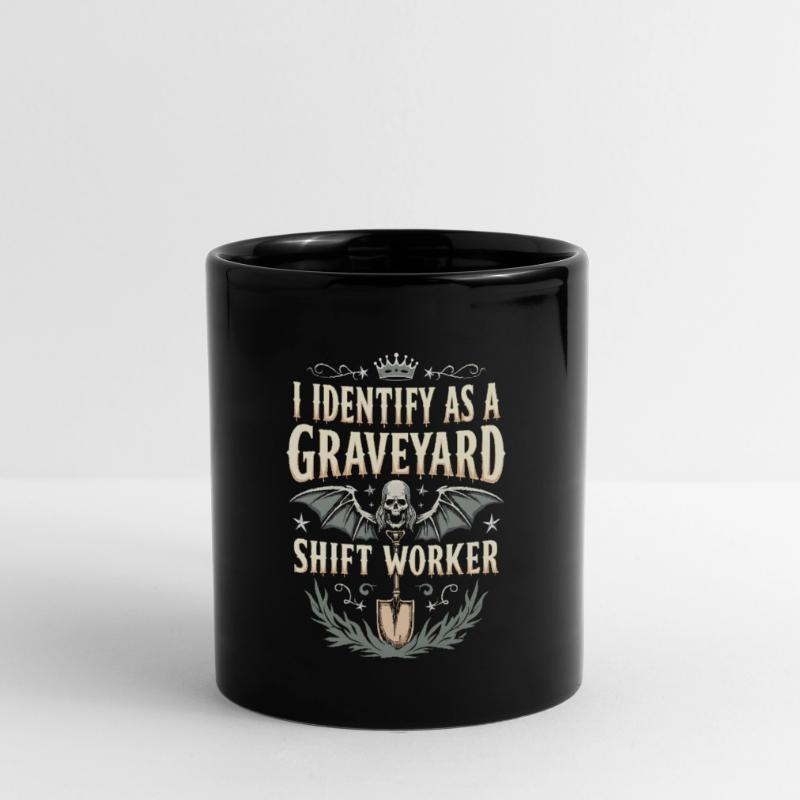 I Identify As A Graveyard Shift Worker Full Colour Mug