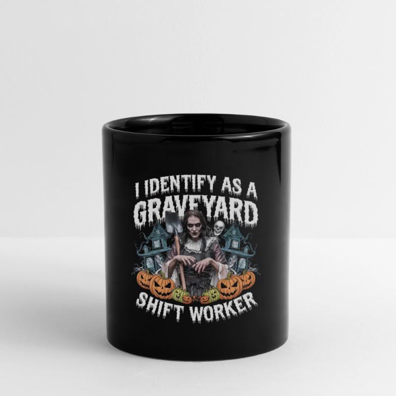 I Identify As A Graveyard Shift Worker Full Colour Mug