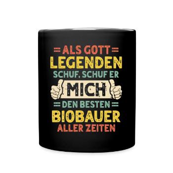 Organic farmer - Full Colour Mug - black - Front