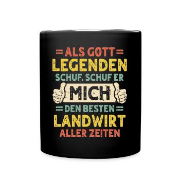 Cultivateur - Mug uni - noir - Devant