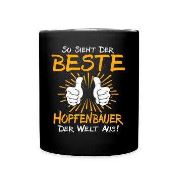 Hop farmer gift idea - Full Colour Mug - black - Front