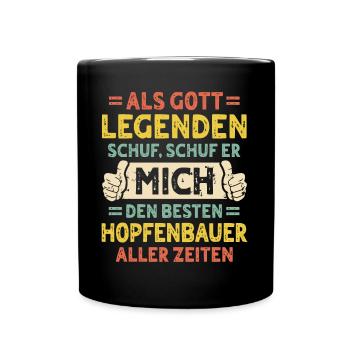 Producteurs de houblon - Mug uni - noir - Devant