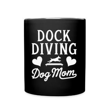 Dock Diving Spruch Dog Diving Dock Diving Geschenk - Tasse einfarbig - Schwarz - Vorne