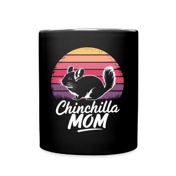 Chinchilla disant maman drôle Chinchilla cadeau - Mug uni - noir - Devant