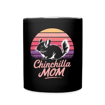 Chinchilla disant maman drôle Chinchilla cadeau - Mug uni - noir - Devant