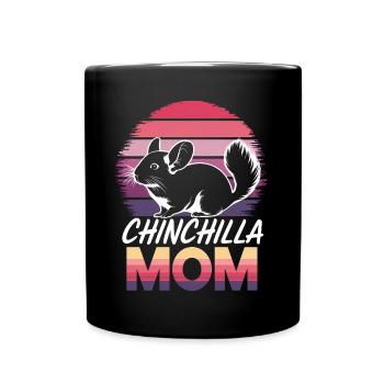 Chinchilla disant maman drôle Chinchilla cadeau - Mug uni - noir - Devant