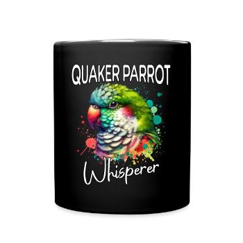 Moine Perruche Chuchoteur - Mug uni - noir - Devant