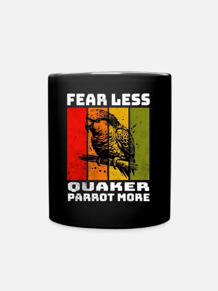 Quaker Parrot Mönchssittich - Tasse einfarbig - Schwarz