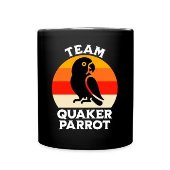 Équipe Perruche moine - Mug uni - noir - Devant