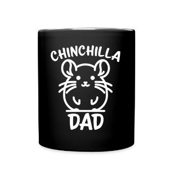 Chinchilla disant papa drôle Chinchilla cadeau - Mug uni - noir - Devant