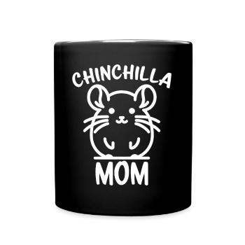 Chinchilla disant maman drôle Chinchilla cadeau - Mug uni - noir - Devant