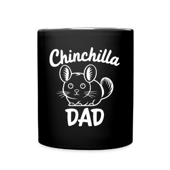 Chinchilla disant papa drôle Chinchilla cadeau - Mug uni - noir - Devant