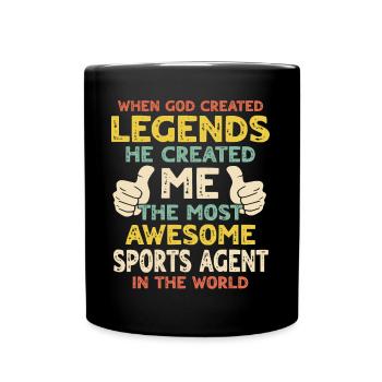 Sports agent - Full Colour Mug - black - Front