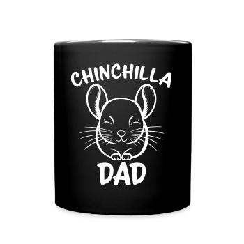Chinchilla disant papa drôle Chinchilla cadeau - Mug uni - noir - Devant