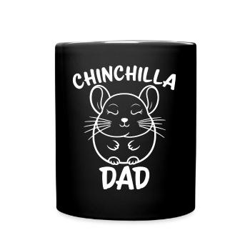 Chinchilla disant papa drôle Chinchilla cadeau - Mug uni - noir - Devant