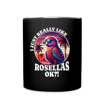 I Love Rosella Saying - Full Colour Mug - black - Front