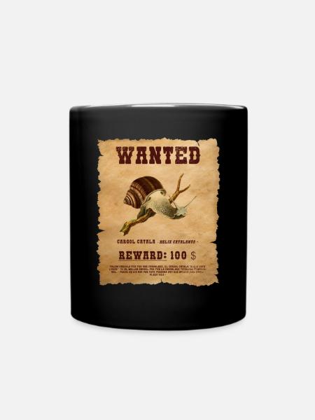 WANTED POSTER PAPIER CARGOL CATALA - Mug uni - noir