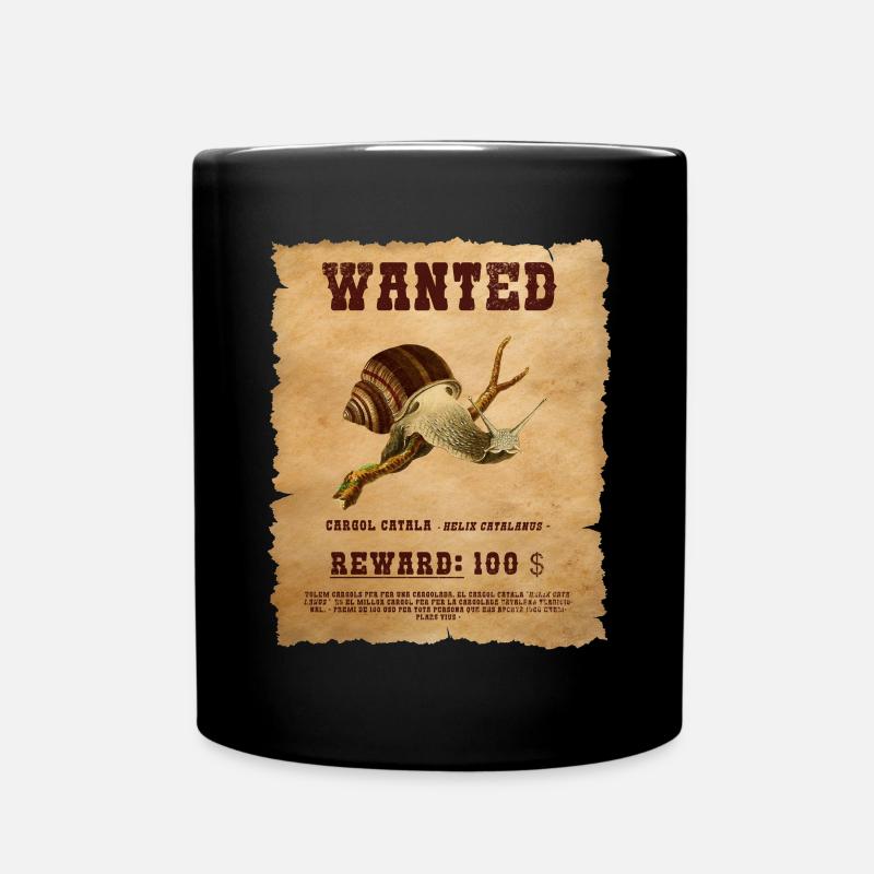 WANTED POSTER PAPIER CARGOL CATALA - Mug uni - noir
