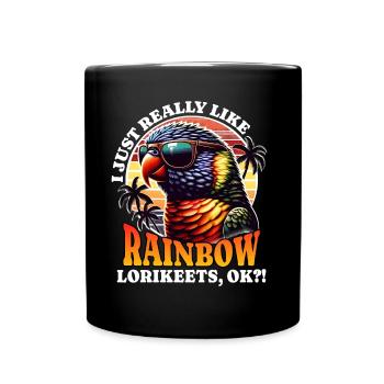 I Love Rainbow Lori Saying - Full Colour Mug - black - Front