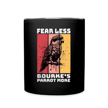 Bourke Parrot Bourkesittich - Tasse einfarbig - Schwarz - Vorne