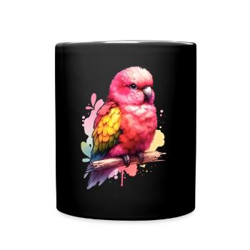 Bourkesittich Motiv - Tasse einfarbig - Schwarz - Vorne