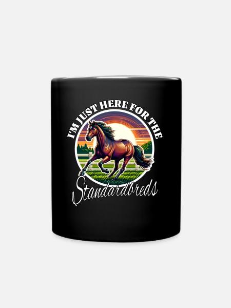 Lustige Traber Sprüche - Tasse einfarbig - Schwarz