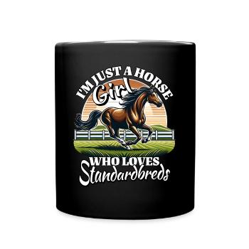 Ich Liebe Traber Spruch - Tasse einfarbig - Schwarz - Vorne
