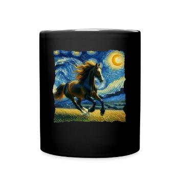 Traber Starry Night - Tasse einfarbig - Schwarz - Vorne