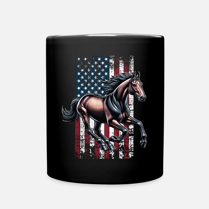 Trotteurs Standardbred US - Mug uni - noir