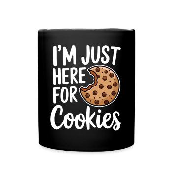 Cookies Disant Biscuits au Chocolat Cadeau de Cookie Drôle - Mug uni - noir - Devant