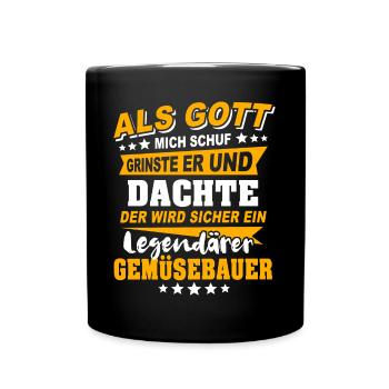 Vegetable Grower Sayings - Full Colour Mug - black - Front