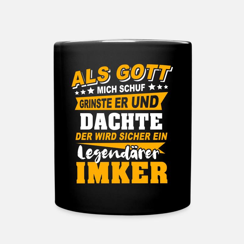 Imker Sprüche - Tasse einfarbig - Schwarz