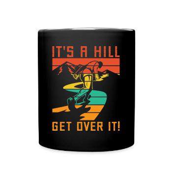 Courir c’est une colline S’en sortir Marathonien - Mug uni - noir - Devant