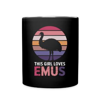 Emu Saying Australia Emus Funny Emu Gift - Full Colour Mug - black - Front