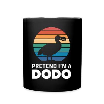 Dodo Dire Dodo Oiseau Drôle Dodo Cadeau - Mug uni - noir - Devant