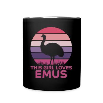 Emu Saying Australia Emus Funny Emu Gift - Full Colour Mug - black - Front