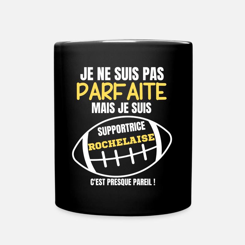 Supportrice La Rochelle Parfait Rugby - Mug uni - noir