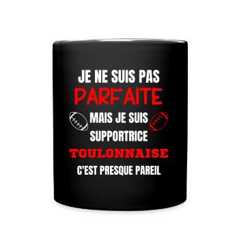 Supportrice Toulon Parfait Rugby - Mug uni - noir - Devant