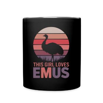 Emu Saying Australia Emus Funny Emu Gift - Full Colour Mug - black - Front