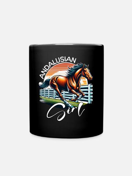 Fille andalouse Andalousie - Mug uni - noir