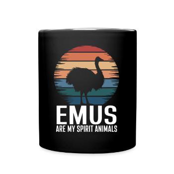 Emu Saying Australia Emus Funny Emu Gift - Full Colour Mug - black - Front