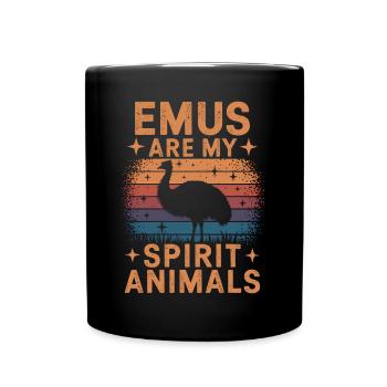 Emu Saying Australia Emus Funny Emu Gift - Full Colour Mug - black - Front