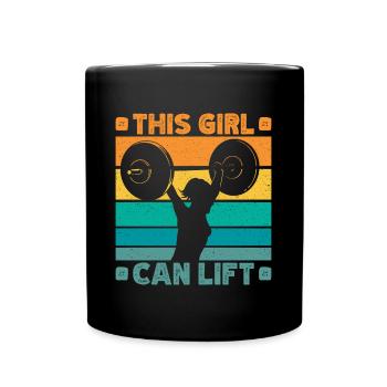 Fitness motivation bodybuilder cette fille lift - Mug uni - noir - Devant