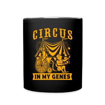 Circus In My Genes Circus Performer Costume Gifts - Full Colour Mug - black - Front