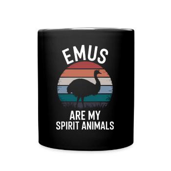 Emu Saying Australia Emus Funny Emu Gift - Full Colour Mug - black - Front
