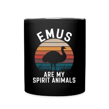 Emu Saying Australia Emus Funny Emu Gift - Full Colour Mug - black - Front
