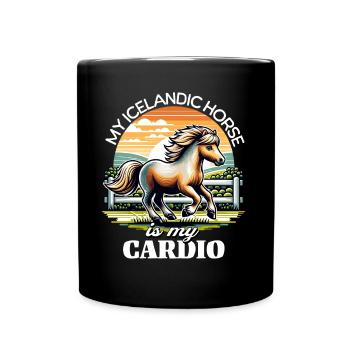 Cheval islandais Cheval islandais - Mug uni - noir - Devant
