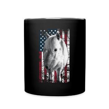 Icelandic Horse US Icelander - Full Colour Mug - black - Front
